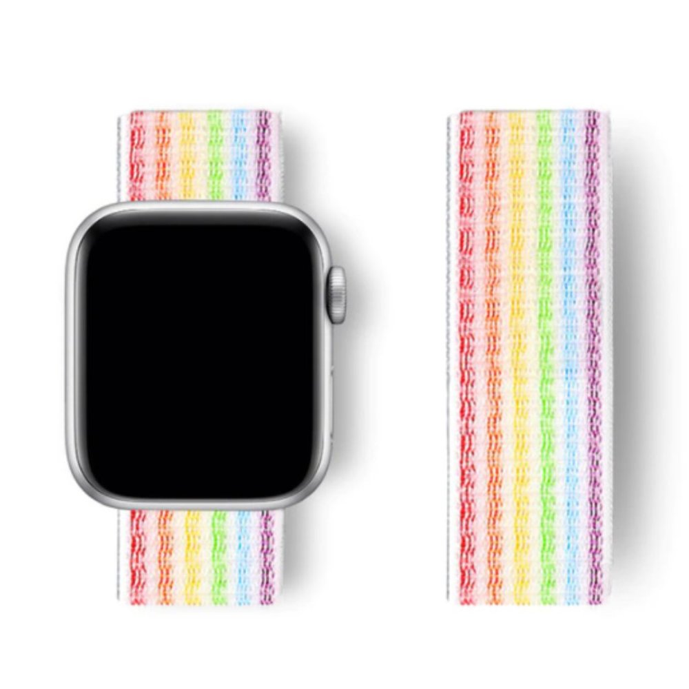 NEW BAND Mix Rainbow Strap Loop For Apple Watch - Picture 1 of 6